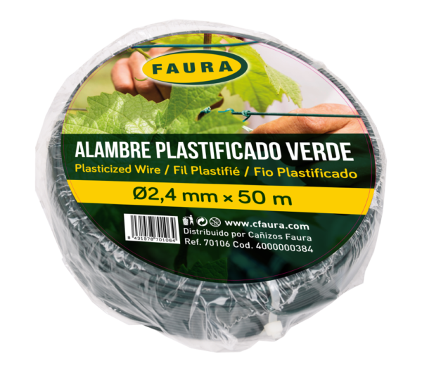 ALAMBRE PLASTIFICADO VERDE - Imagen 2