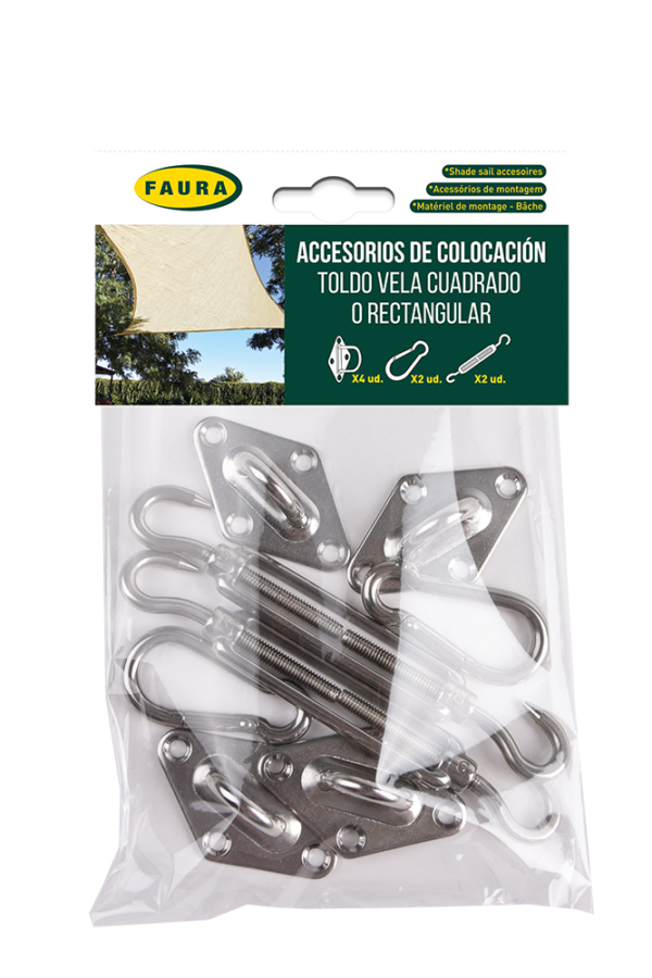 FIJACIÓN TOLDO VELA CUADRADO/RECTANGULAR