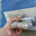 Malla mortero azul, malla revoco